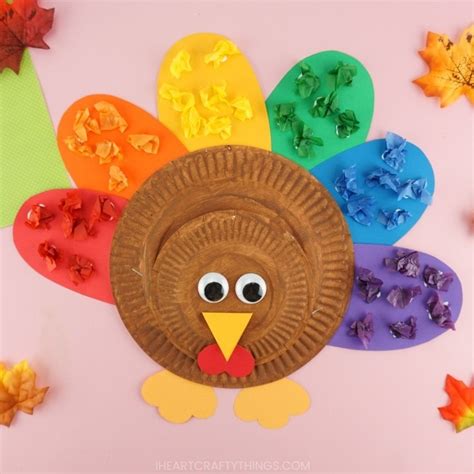 Color Matching Paper Plate Turkey Craft For Kids Fun Paper Plate