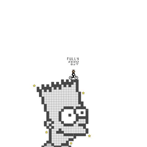 Bart Simpson Pixel Art Desc By Kniest Free Rider Hd Track