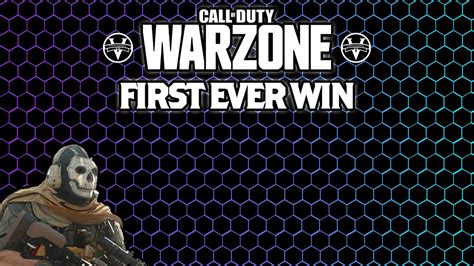 Warzone First Ever Win Youtube
