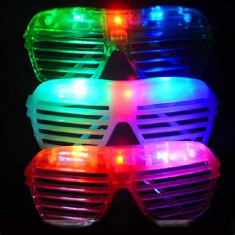 buy new trendy 10pcs led party lighting glasses led neon glasses for xmas