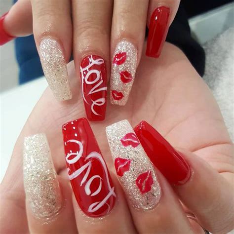 Coffin Valentines Day Nail Art Designs 2020 Vday Nails Fabulous