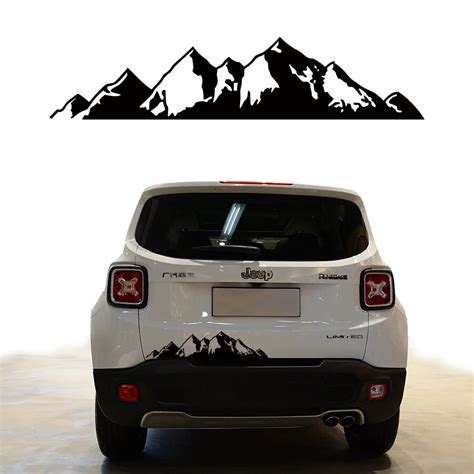 Free Shipping 1pc 647142mm Mountains Graphic Vinyl Car Sticker For