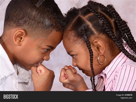 Two Kids Fighting Image And Photo Free Trial Bigstock