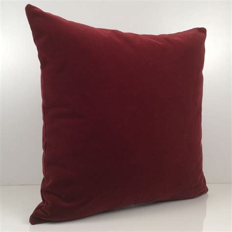 Bright Burgundy Pillow Throw Pillow Cover Decorative Pillow Cover