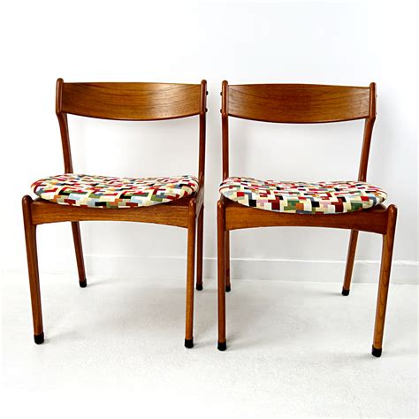 Set of 6 mid century danish rosewood & rope dining chairs. Set of 4 Mid-Century Modern Teak Wood Dining Chairs by Johannes Andersen - Doctor Decorum