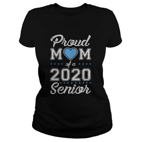 Proud Mom Of A 2020 Senior Women T Shirt Whiteboo