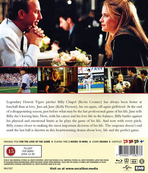 For Love Of The Game Blu Ray Film