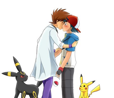 Pokemon Ash X Goh Kiss