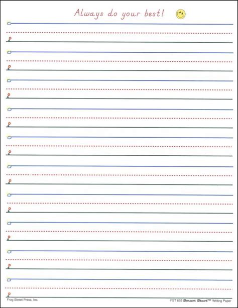 Free for commercial use no attribution required high quality images. Smart Start 1-2 Writing Paper 100 Sheet pack | Frog Street ...