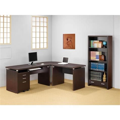 Coaster Skylar Computer Desk With Drop Down Drawer Cappuccino 37171