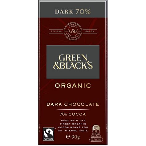 We did not find results for: Green & Black's Organic Dark Chocolate 70% 90g | BIG W
