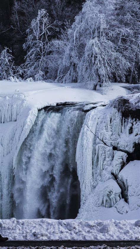 Frozen Niagara Falls Wallpaper For Iphone X 8 7 6 Free Download On