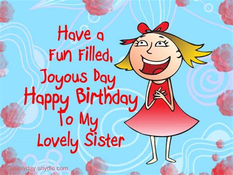 Birthday Wishes Quotes For Sister Easyday