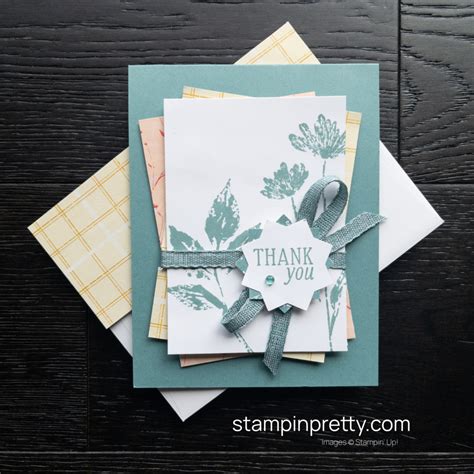 How To Say Thank You With Stampin Up Inked Botanicals Stampin Pretty