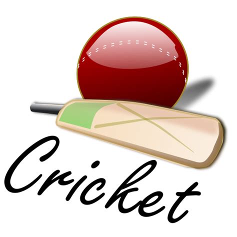 Cricket Bat And Ball Vector Image Free Svg