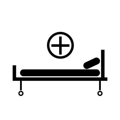 Hospital Medical Bed Healthcare Health Care Ward Icon Clip Art Clipart