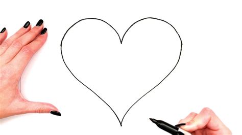 How To Draw A Heart Step By Step Heart Drawing Simple Drawing