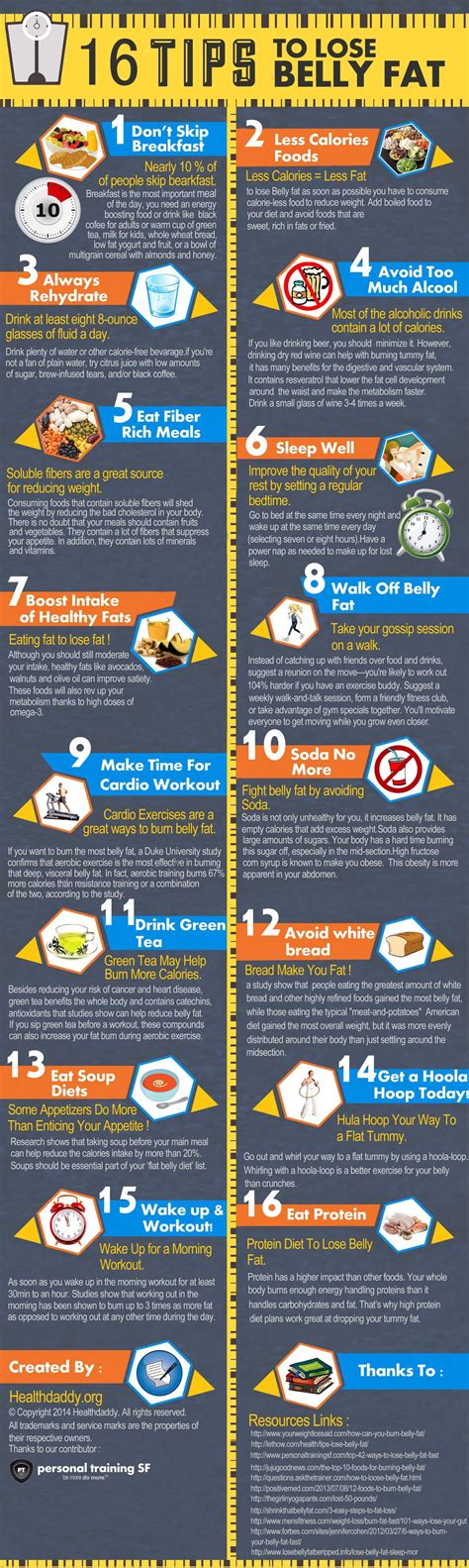 11 Tips To Lose Belly Fat 37 Simple Weight Loss Infographics