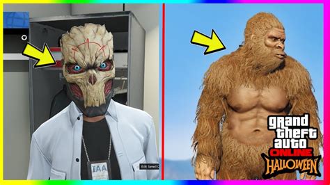 Gta 5 Online How To Claim The Sasquatch Outfit And Death Mask Halloween