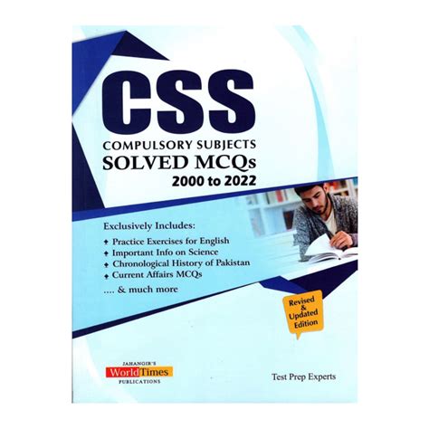 Solved Papers MCQs Archives CSS Books Point