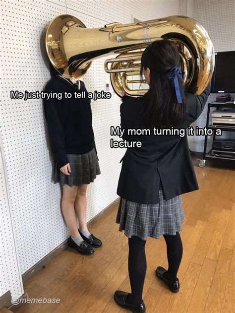 Girl Putting Tuba On Girls Head Memes For All The Annoying Things In