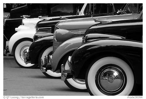 Black And White Picturephoto Classic Car Show Vancouver British