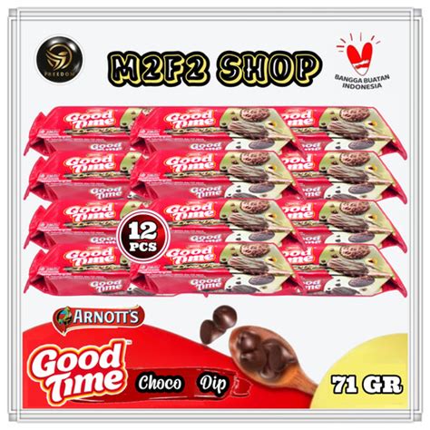 Jual Good Time Choco Dip Cookies Kukis Lapis Cokelat Gr Pcs Jakarta Pusat M F