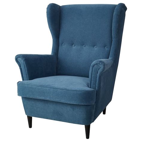 But we put higher demands on our furniture today. STRANDMON Wing chair - Tallmyra turquoise blue (With ...