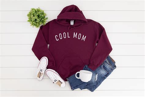Cool Mom Hooded Sweatshirt Fun Cozy Sweatshirt T For Etsy
