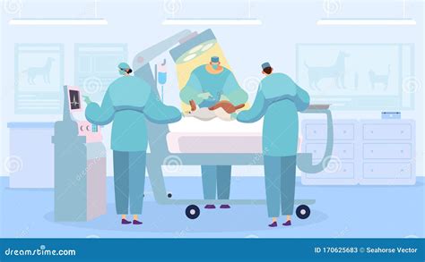 Surgeon Is Performing Operation Surgery Conceptual Illustration