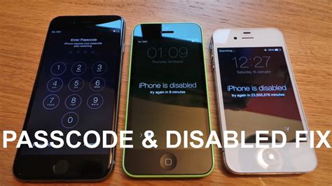 How To Removereset Any Disabled Or Password Locked Iphones 6s And 6plus