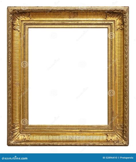 Vintage Gold Color Picture Frame Stock Photo Image Of Museum