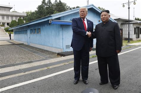 in pictures historic meeting between trump and kim at the dmz cnn