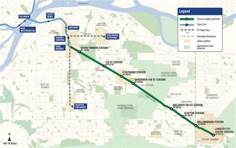Official Names Of Eight New Stations Of Surrey Langley Skytrain