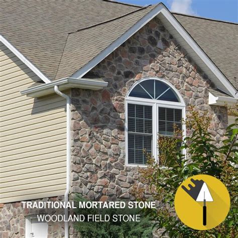 M Rock Woodland Field 48 Sq Ft Brown Manufactured Stone Veneer At