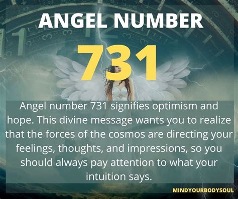 Angel Number 731 Exploring The Secret Meaning Mind Your Body Soul