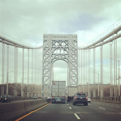 Gw Bridge Heading To Nj George Washington Bridge Washington Heights York City