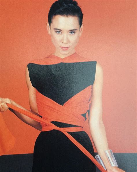 tina chow in a vionnet gown from her own collection photo by robert mapplethorpe harpers
