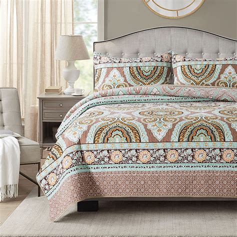 Amazon Com HoneiLife King Size Quilt Set 3 Piece Cotton Bedspreads