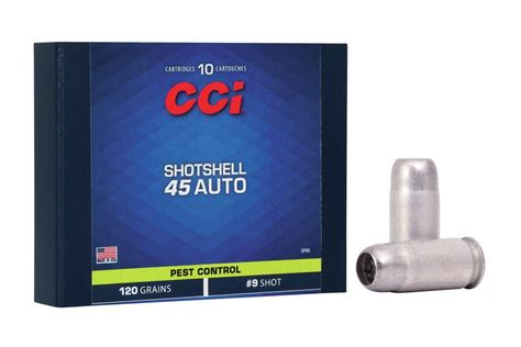 Shop Cci 45 Auto 120 Gr 9 Shot 10box For Sale Online Ammunition