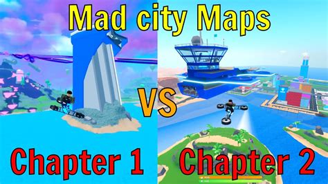 Mad City Chapter 1 Vs Chapter 2 Map Comparison Youtube