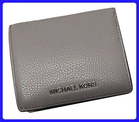 Michael Kors Mercer Leather Carryall Card Case Pearl Grey Wallets