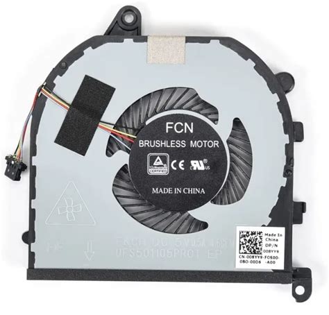 Replacement Cpu Wgpu Cooling Fan For Dell Xps 15 9570 And Xps 15 7590