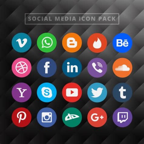 Free 21 Social Media Icons In Svg Png Ai