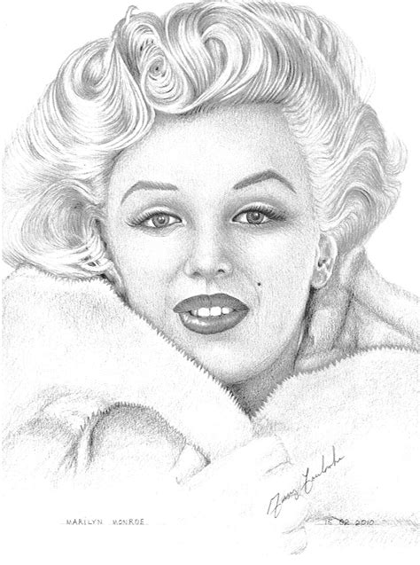 Marilyn Monroe Black And White Drawing At Getdrawings Free Download