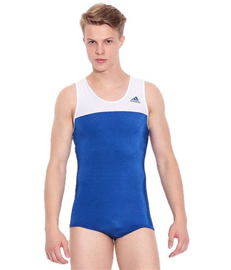 Adidas White Blue Gymnastics Leotard For Men Buy Online At Best
