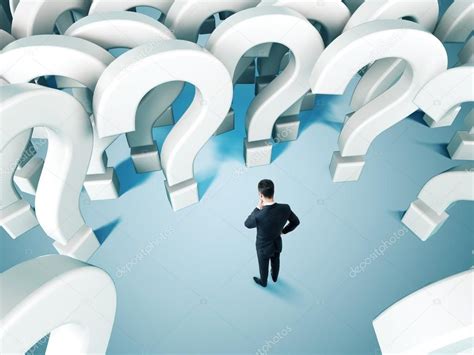 Businessman and many questions - Stock Photo , #spon, #questions, # ...