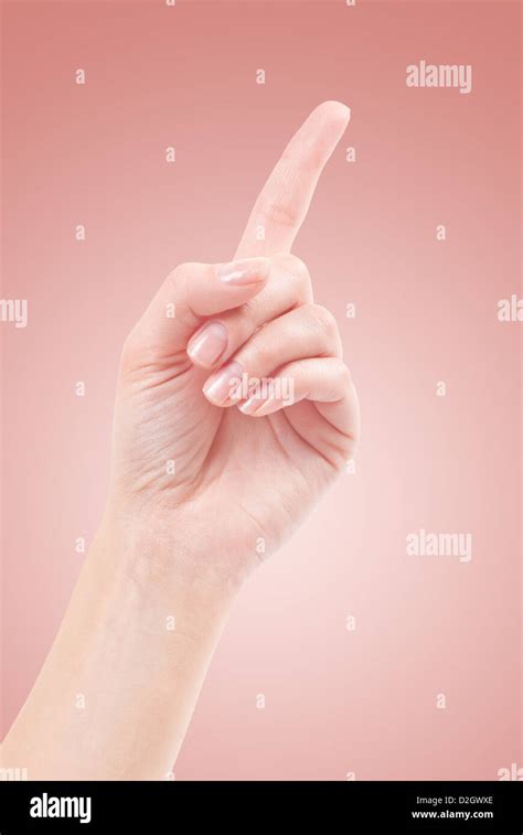 Hand Raised Index Finger Hi Res Stock Photography And Images Alamy