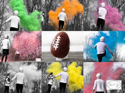 10 Confetti Footballs For Gender Reveals Powder Football Etsy