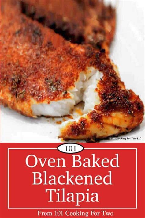 Oven Baked Blackened Tilapia 101 Cooking For Two